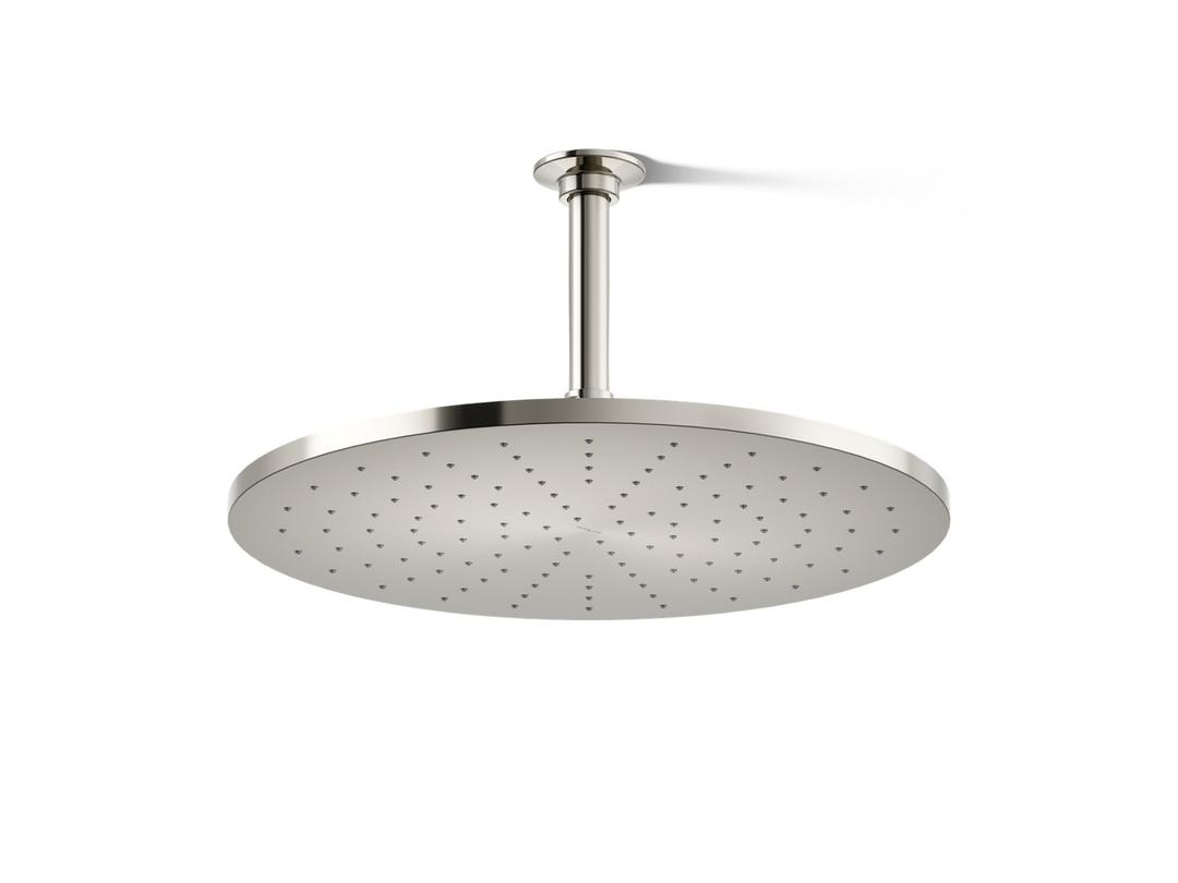 Kohler Contemporary Round 14- single-function rainhead, 2.5 gpm - Vibrant Polished Nickel by Kohler