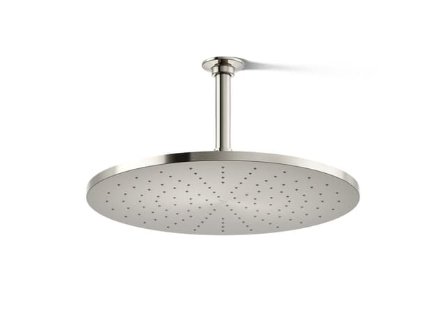 Kohler Contemporary Round 14- single-function rainhead, 2.5 gpm - Vibrant Polished Nickel