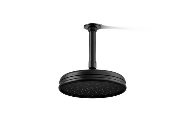 Kohler 8'' single-function rainhead, 2.5 gpm - Matte Black