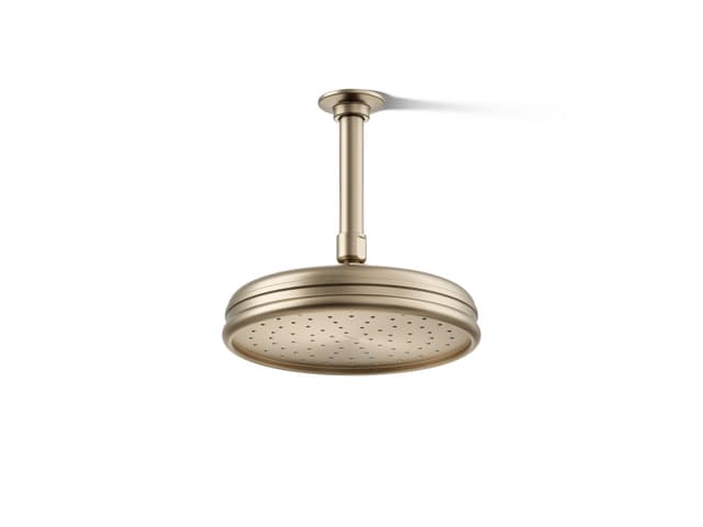 Kohler 8'' single-function rainhead, 2.5 gpm - Vibrant Brushed Bronze