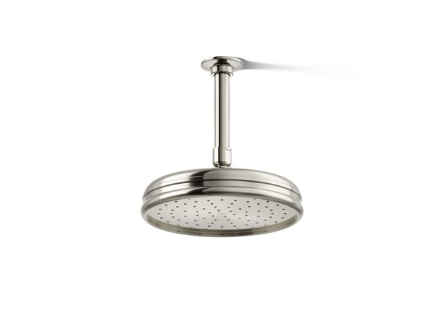 Kohler 8'' single-function rainhead, 2.5 gpm - Vibrant Polished Nickel