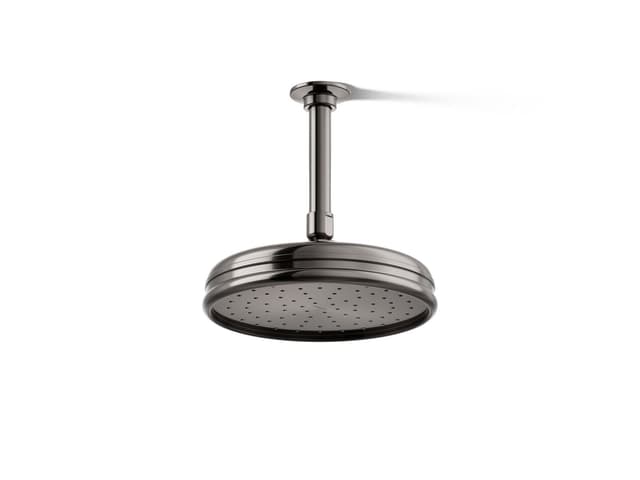 Kohler 8'' single-function rainhead, 2.5 gpm - Vibrant Titanium
