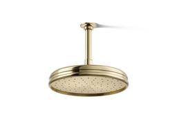 Kohler Traditional 10'' single-function rainhead, 1.75 gpm - Vibrant French Gold - image 1