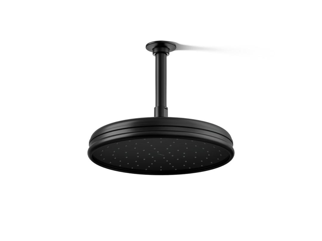 Kohler Traditional 10'' single-function rainhead, 1.75 gpm - Matte Black by Kohler