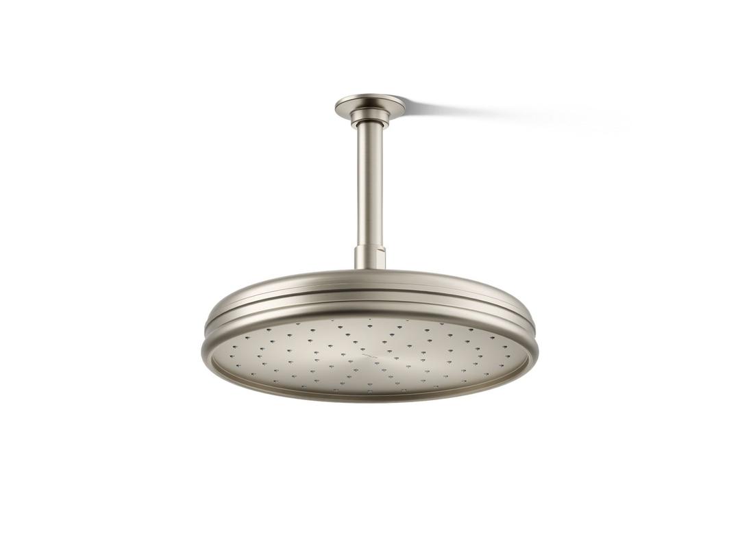 Kohler Traditional 10'' single-function rainhead, 1.75 gpm - Vibrant Brushed Nickel by Kohler