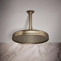 Kohler Traditional 10'' single-function rainhead, 1.75 gpm - Vibrant Brushed Bronze - image 2