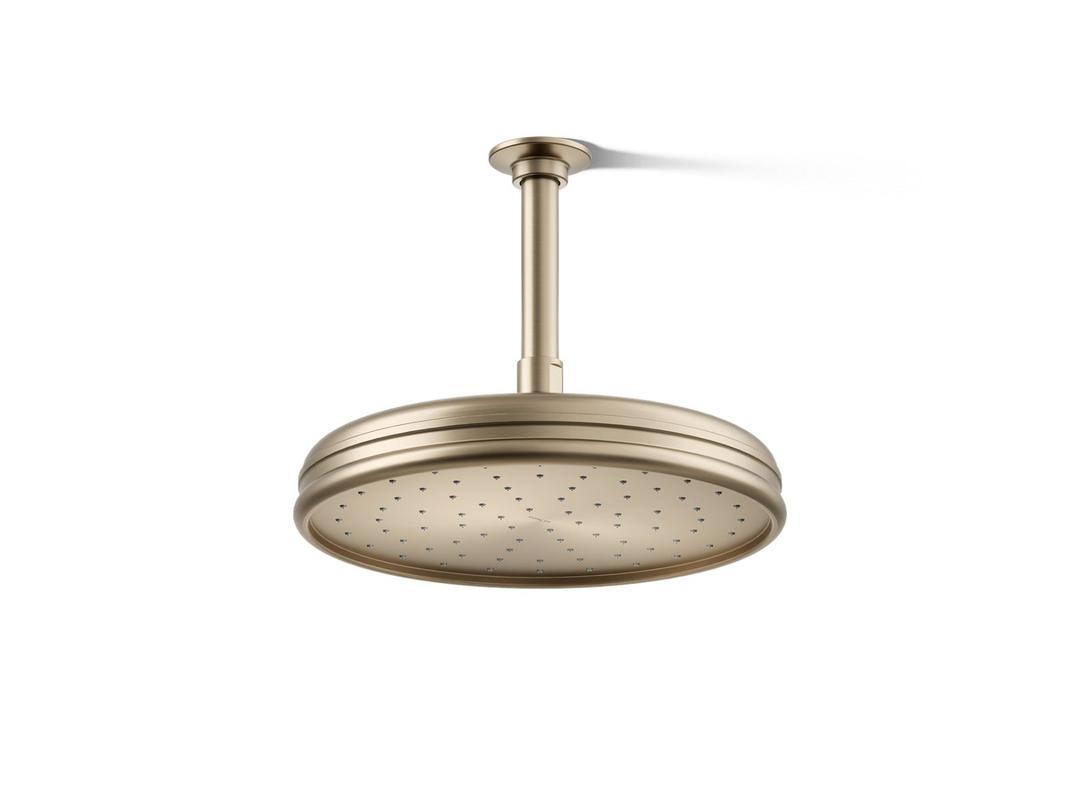 Kohler Traditional 10'' single-function rainhead, 1.75 gpm - Vibrant Brushed Bronze by Kohler