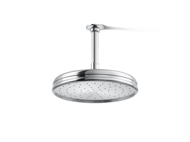 Kohler Traditional 10'' single-function rainhead, 1.75 gpm - Polished Chrome