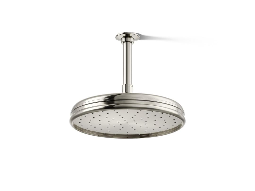 Kohler Traditional 10'' single-function rainhead, 2.5 gpm - Vibrant Polished Nickel by Kohler