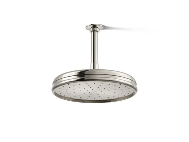 Kohler Traditional 10'' single-function rainhead, 1.75 gpm - Vibrant Polished Nickel