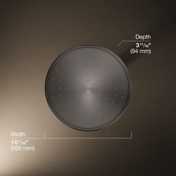 Kohler Traditional 10'' single-function rainhead, 2.5 gpm - Vibrant Titanium - image 3