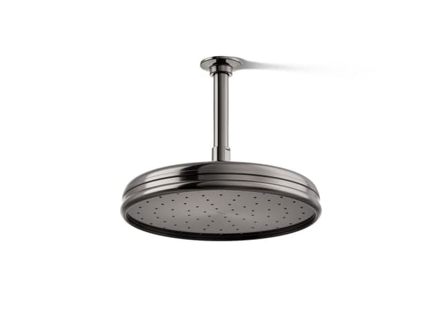 Kohler Traditional 10'' single-function rainhead, 1.75 gpm - Vibrant Titanium