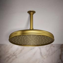 Kohler Traditional 12'' single-function rainhead, 2.5 gpm - Vibrant Brushed Moderne Brass - image 2