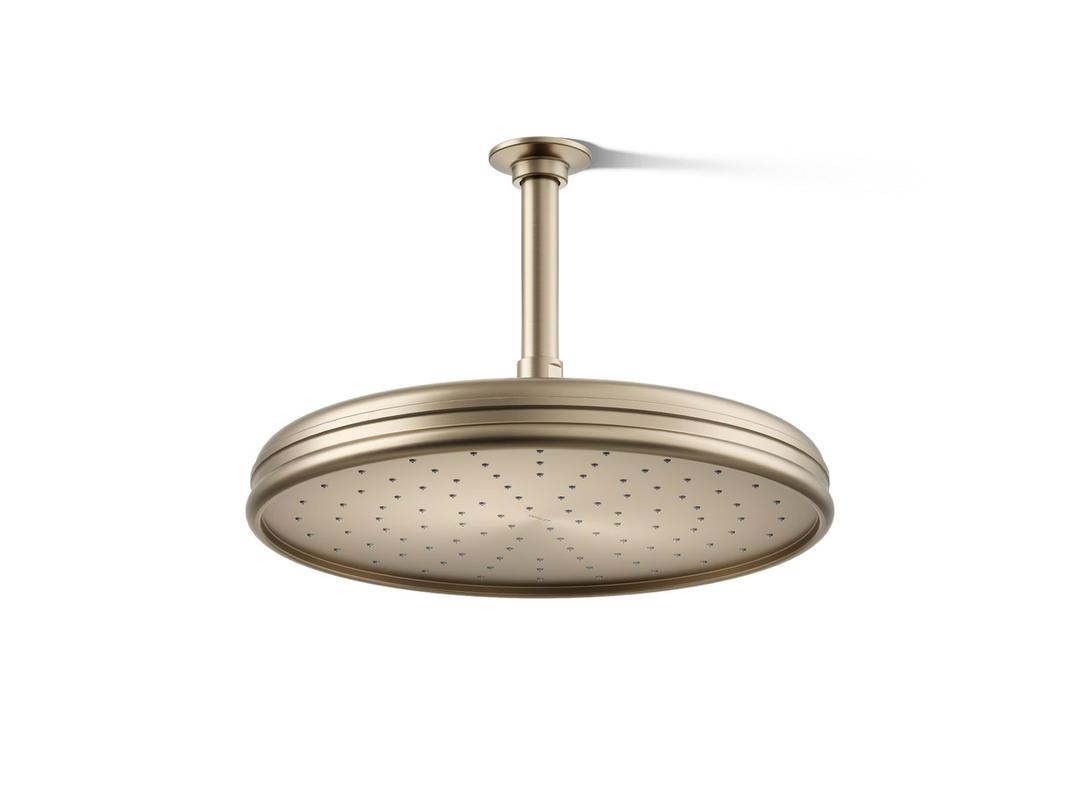 Kohler Traditional 12'' single-function rainhead, 2.5 gpm - Vibrant Brushed Bronze by Kohler