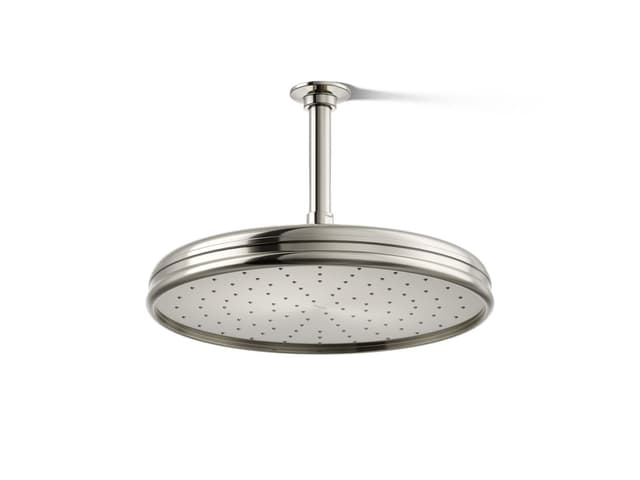 Kohler Traditional 12'' single-function rainhead, 2.5 gpm - Vibrant Polished Nickel