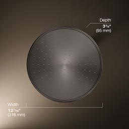 Kohler Traditional 12'' single-function rainhead, 2.5 gpm - Vibrant Titanium - image 3