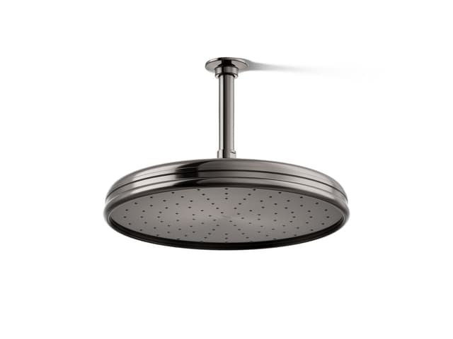 Kohler Traditional 12'' single-function rainhead, 2.5 gpm - Vibrant Titanium