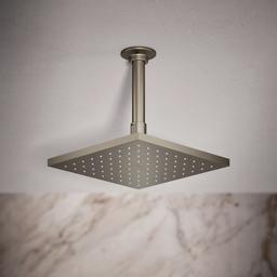 Kohler Contemporary Square 8'' single-function rainhead, 1.75 gpm - Vibrant Brushed Nickel - image 2