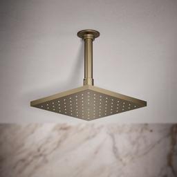 Kohler Contemporary Square 8'' single-function rainhead, 1.75 gpm - Vibrant Brushed Bronze - image 2