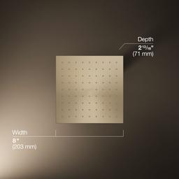 Kohler Contemporary Square 8'' single-function rainhead, 1.75 gpm - Vibrant Brushed Bronze - image 3