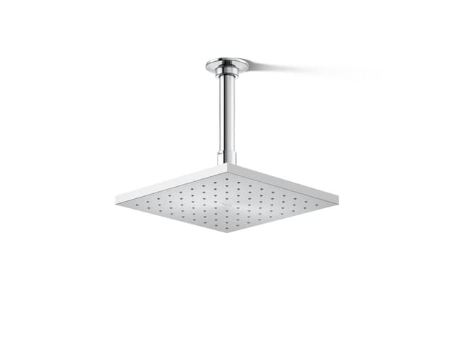 Kohler Contemporary Square 8'' single-function rainhead, 1.75 gpm - Polished Chrome