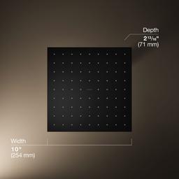 Kohler Contemporary Square 10'' single-function rainhead, 2.5 gpm - Matte Black - image 3