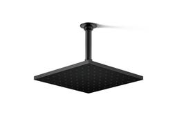 Kohler Contemporary Square 10'' single-function rainhead, 2.5 gpm - Matte Black - image 1