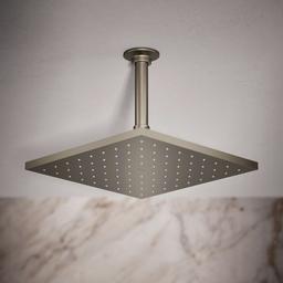 Kohler Contemporary Square 10'' single-function rainhead, 2.5 gpm - Vibrant Brushed Nickel - image 2