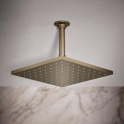 Kohler Contemporary Square 10'' single-function rainhead, 1.75 gpm - Vibrant Brushed Bronze - image 2
