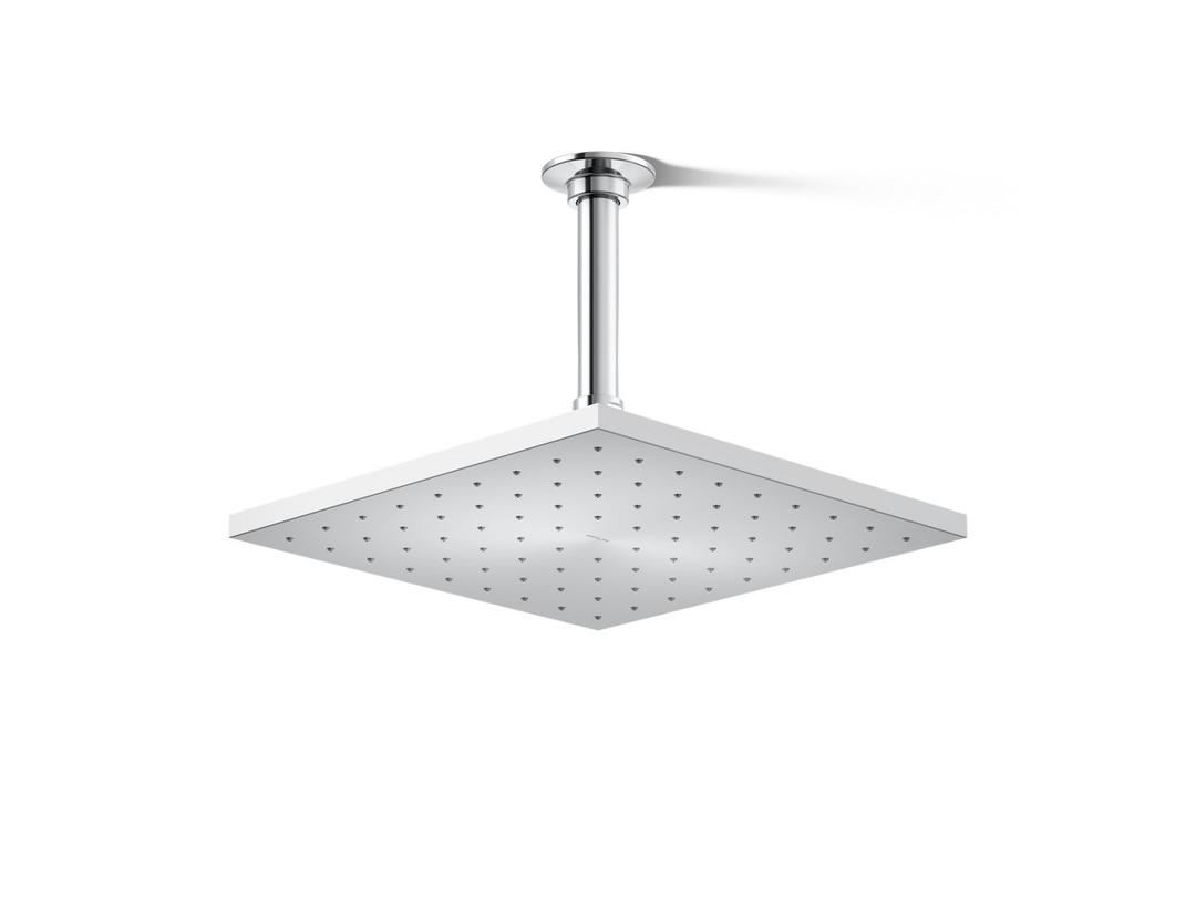 Kohler Contemporary Square 10'' single-function rainhead, 2.5 gpm - Polished Chrome by Kohler