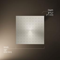 Kohler Contemporary Square 10'' single-function rainhead, 1.75 gpm - Vibrant Polished Nickel - image 3