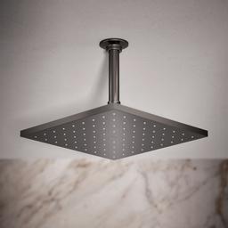 Kohler Contemporary Square 10'' single-function rainhead, 2.5 gpm - Vibrant Titanium - image 2