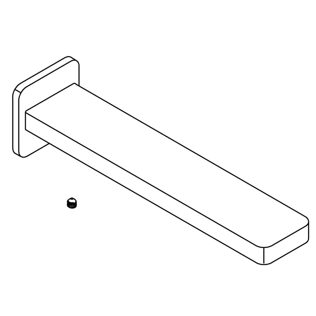 Kohler Genuine Parts Spout KIT - Matte Black by Kohler Genuine Parts