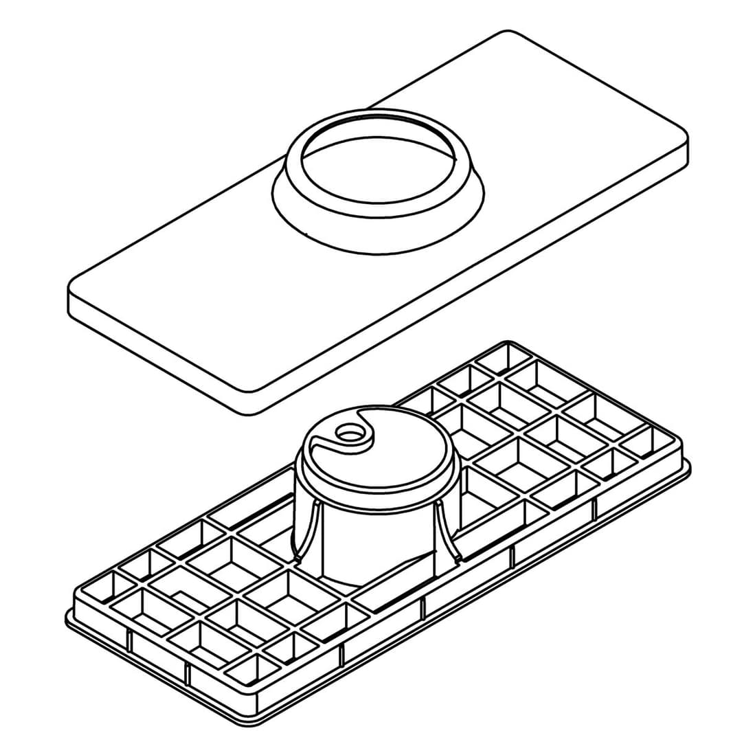 Kohler Genuine Parts Spout BASE Assembly - Matte Black by Kohler Genuine Parts