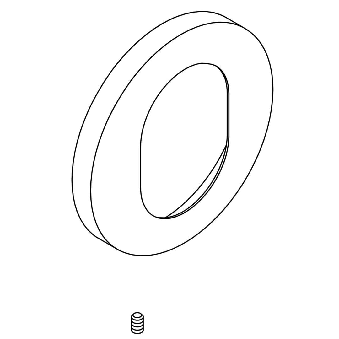 Kohler Genuine Parts Escutcheon Kit,oblo WM - Matte Black by Kohler Genuine Parts