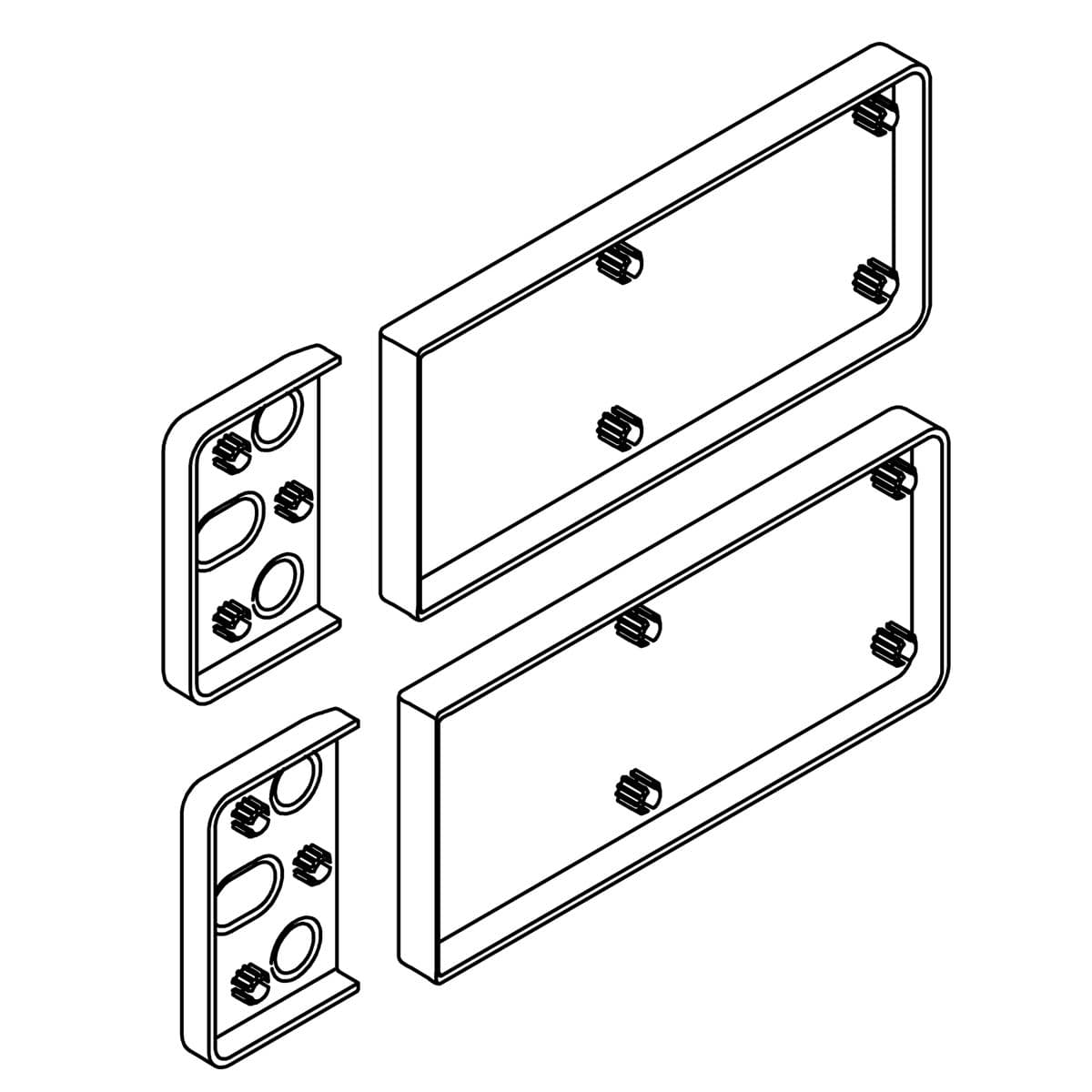 Kohler Genuine Parts KIT, G2W Hinge Covers - Blackened Bronze by Kohler Genuine Parts
