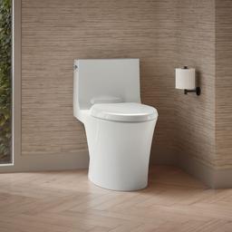 Kohler Veil Hidden cord one-piece elongated toilet with skirted trapway, dual-flush - White - image 2