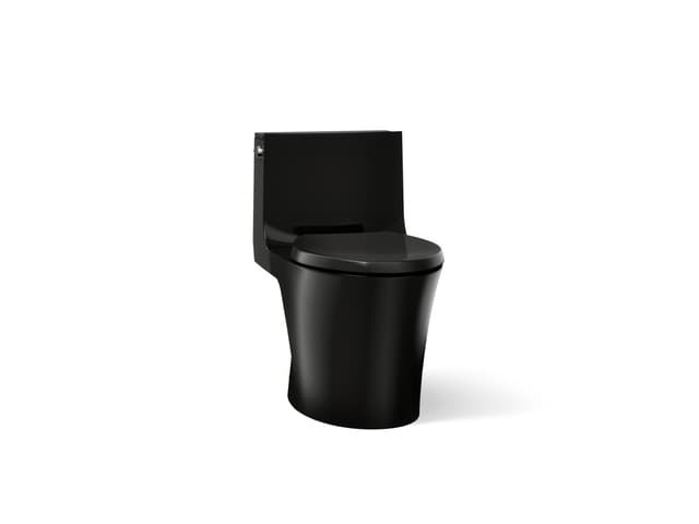 Kohler Veil One-piece elongated toilet with skirted trapway, dual-flush - Black