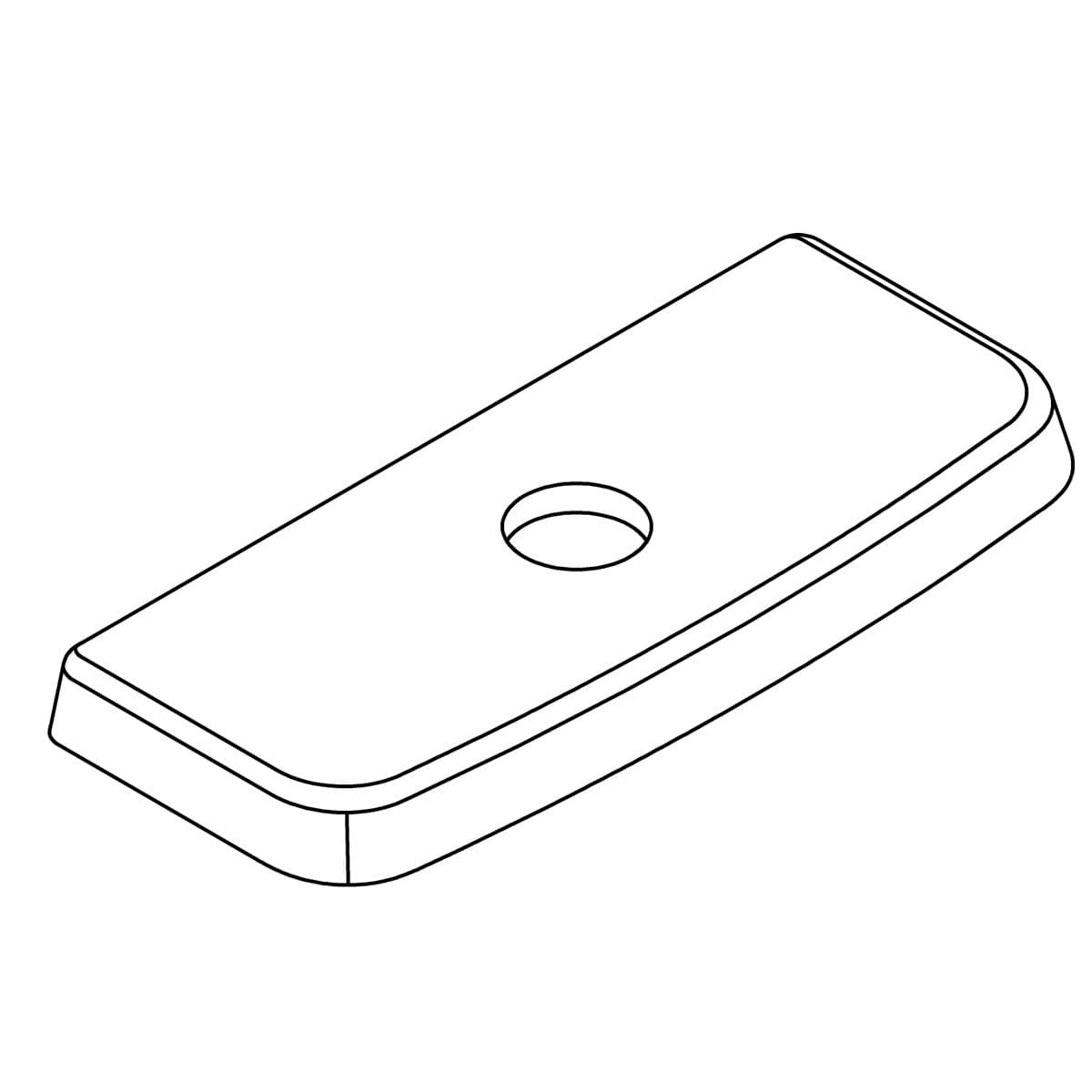 Kohler Genuine Parts Family CARE 1PC TANK LID WITH Button HOL - White by Kohler Genuine Parts