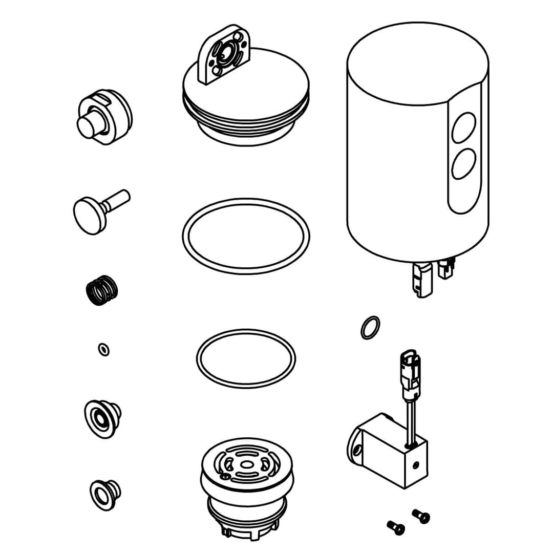 Kohler Genuine Parts Tripoint FV Service KIT, 1.28 GPF - Polished Chrome by Kohler Genuine Parts