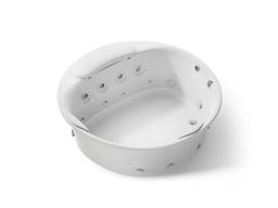 Kohler RiverBath 66'' drop-in heated whirlpool bath with chromatherapy - White - image 1