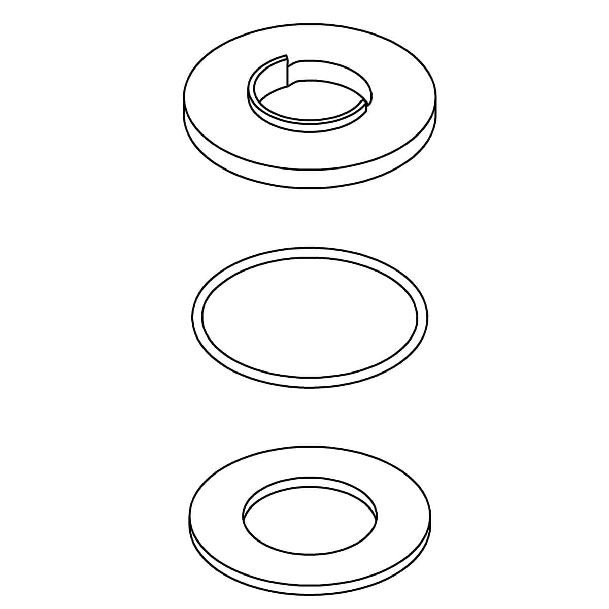 Kohler Genuine Parts Single HOLE Escutcheon KIT - Vibrant Brushed Nickel by Kohler Genuine Parts