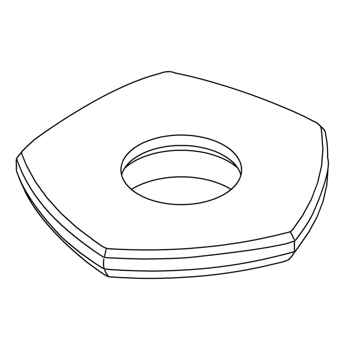 Kohler Genuine Parts Escutcheon, HDSR - Vibrant Brushed Nickel by Kohler Genuine Parts