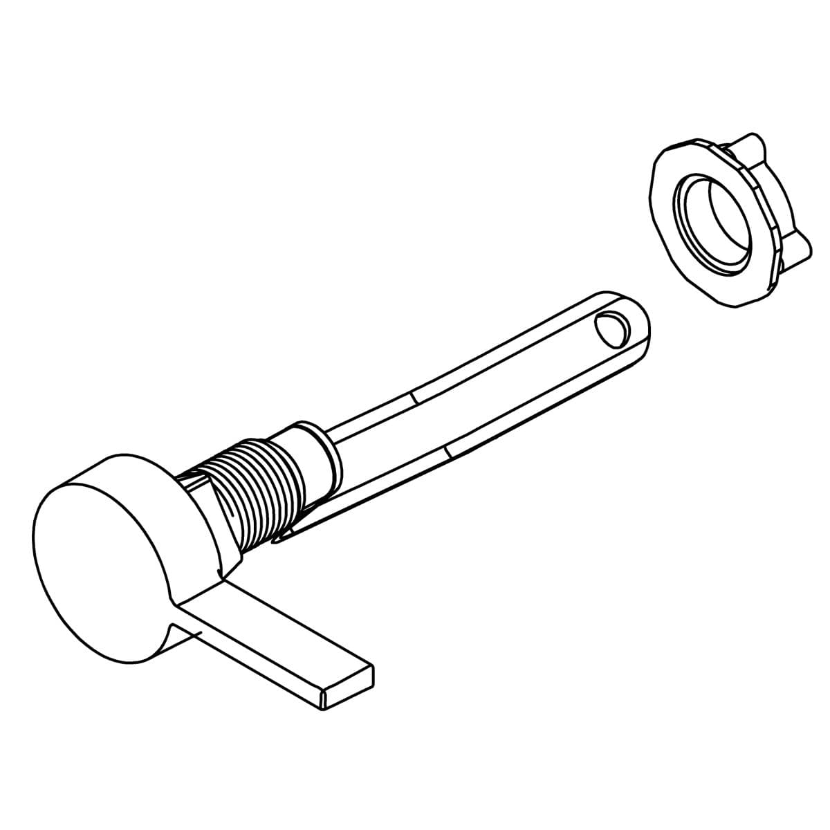 Kohler Genuine Parts Reache TRIP Lever, LH Service - Polished Chrome by Kohler Genuine Parts