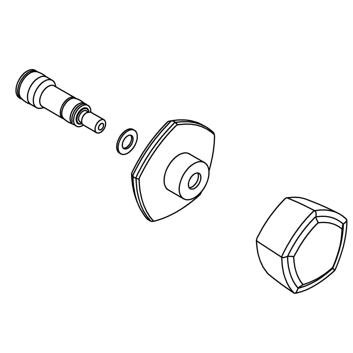 Kohler Genuine Parts KNOB Handle ASSY - Vibrant Brushed Moderne Brass by Kohler Genuine Parts