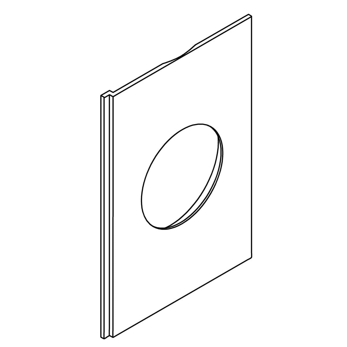 Kohler Genuine Parts TRIM Plate, ICON - Vibrant Brushed Moderne Brass by Kohler Genuine Parts