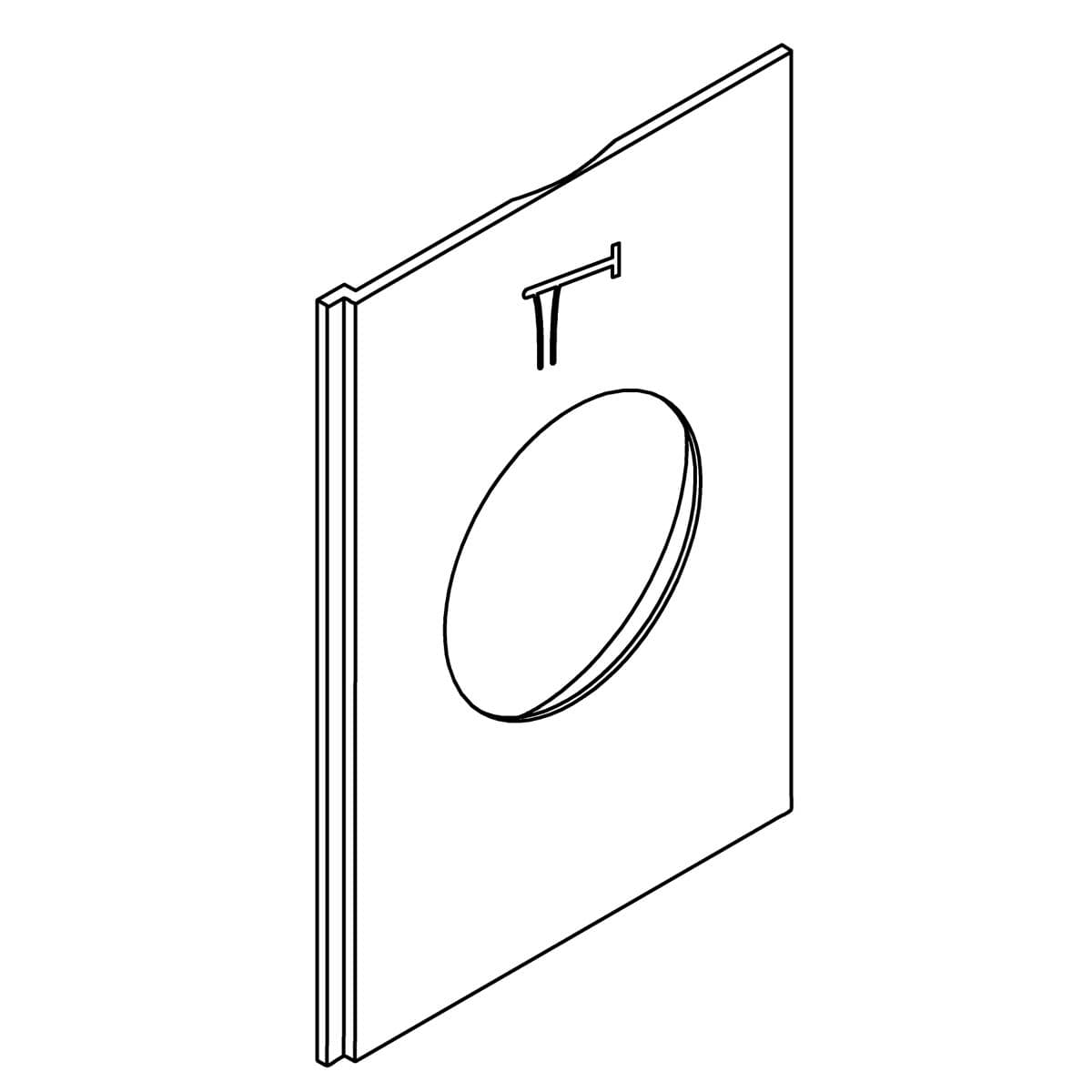 Kohler Genuine Parts TRIM Plate, ICON - Vibrant Brushed Moderne Brass by Kohler Genuine Parts