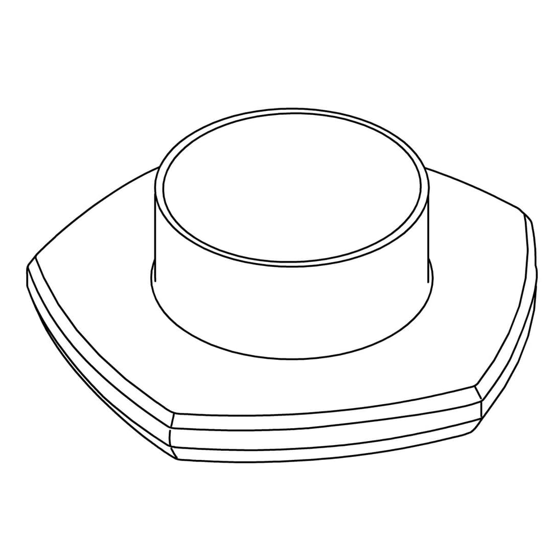 Kohler Genuine Parts Escutcheon - Matte Black by Kohler Genuine Parts