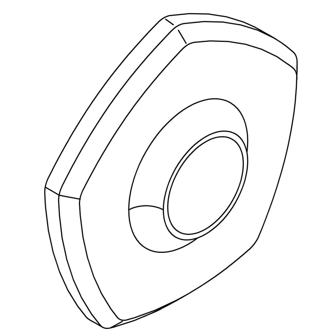 Kohler Genuine Parts Escutcheon - Matte Black by Kohler Genuine Parts