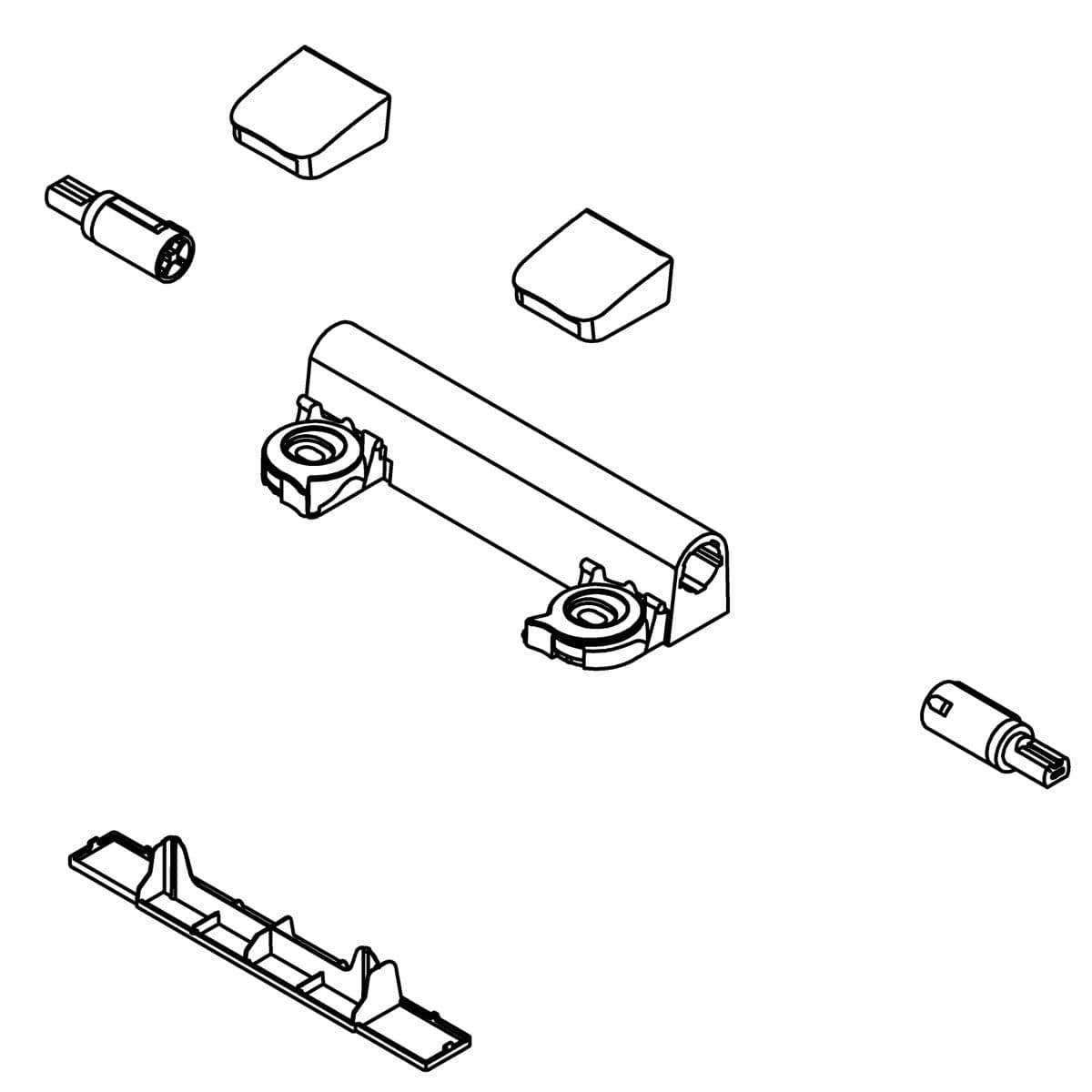 Kohler Genuine Parts Readylatch Hinge Assembly KIT, EB - White by Kohler Genuine Parts
